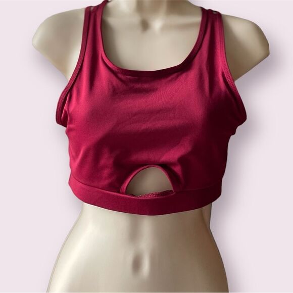 Maroon Sports Bra Size Medium - Picture 1 of 2